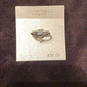 Sterling silver cross ring